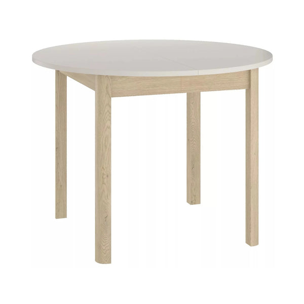 Masa extensibila DANTE, casmir/stejar, PAL laminat, 102/144x102x75 cm