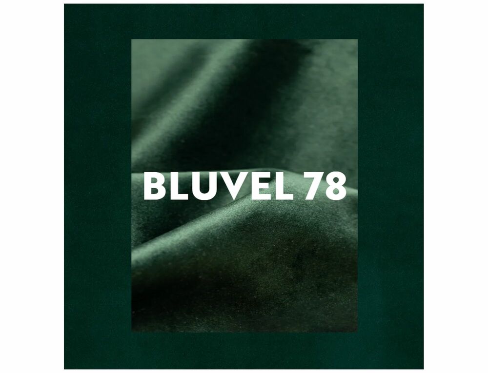 Fotoliu LADY, stofa catifelata verde - Bluvel 78, 82x92x101 cm