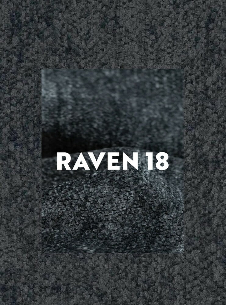 Fotoliu rotativ FELICIA, stofa clasica gri inchis - Raven 18/piele ecologica, 79x87x91 cm