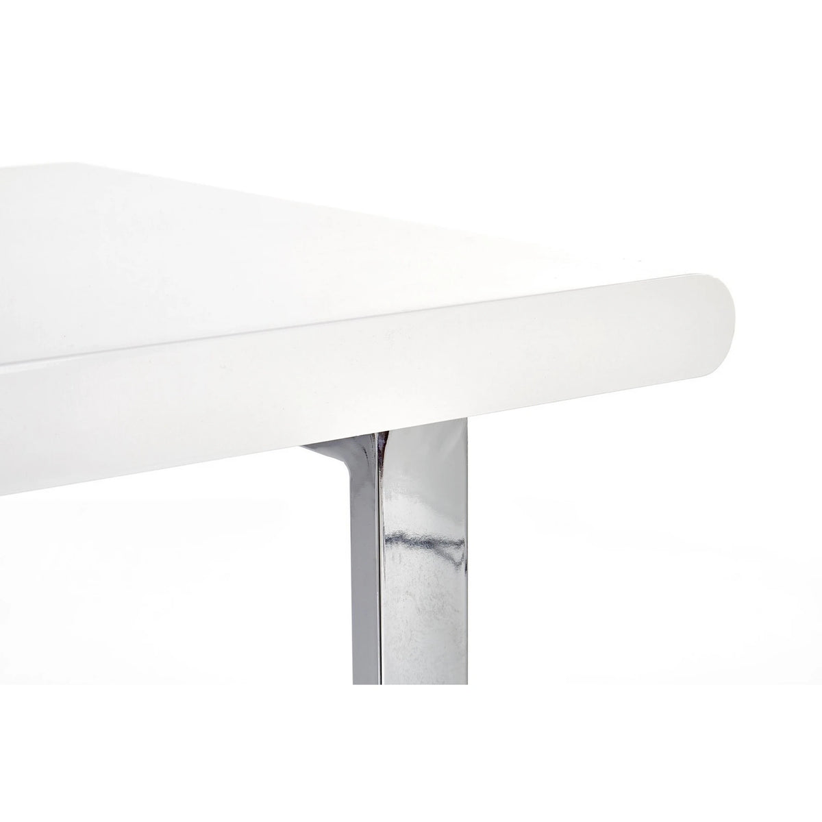 Birou B30, alb/crom, 120x55x76 cm