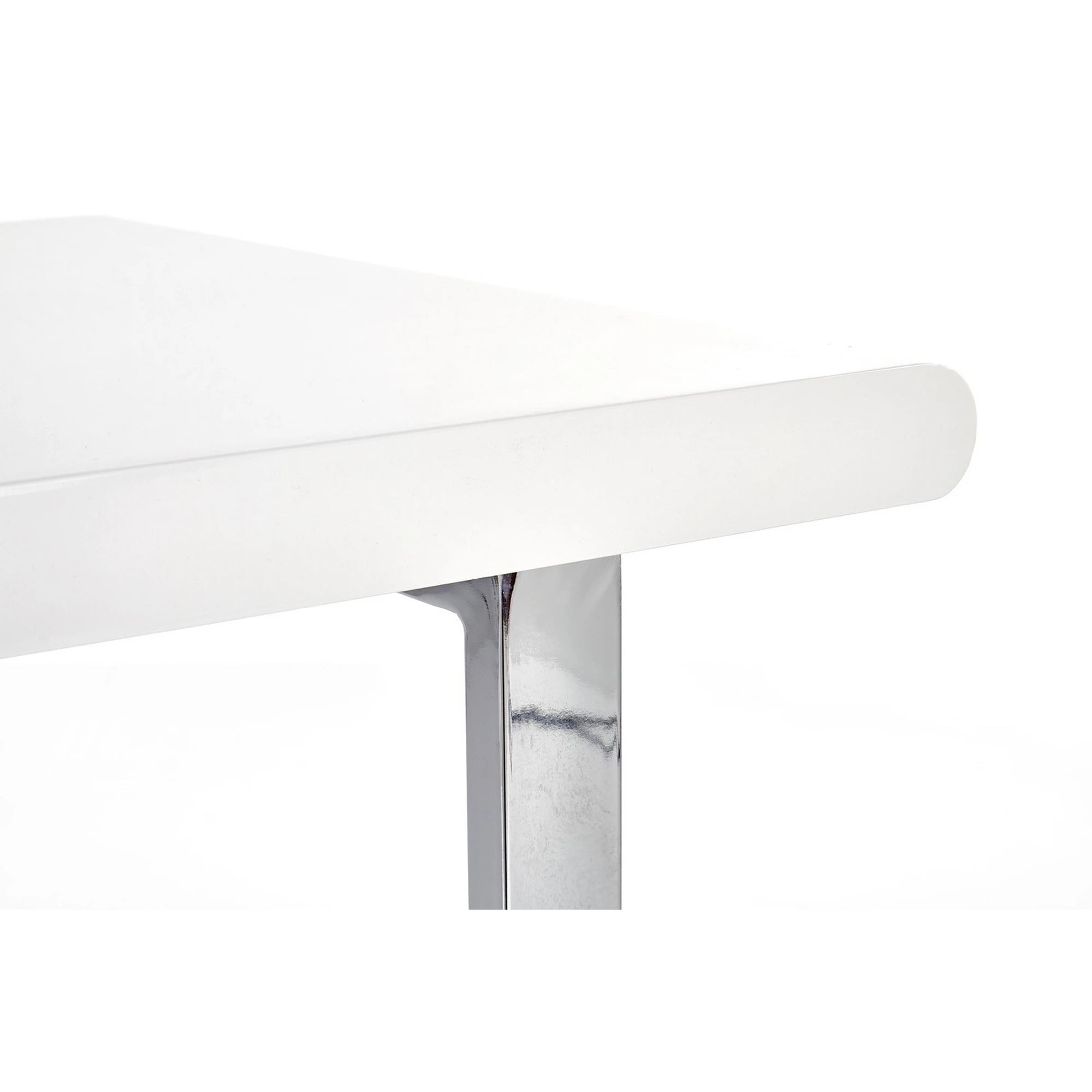 Birou B30, alb/crom, 120x55x76 cm