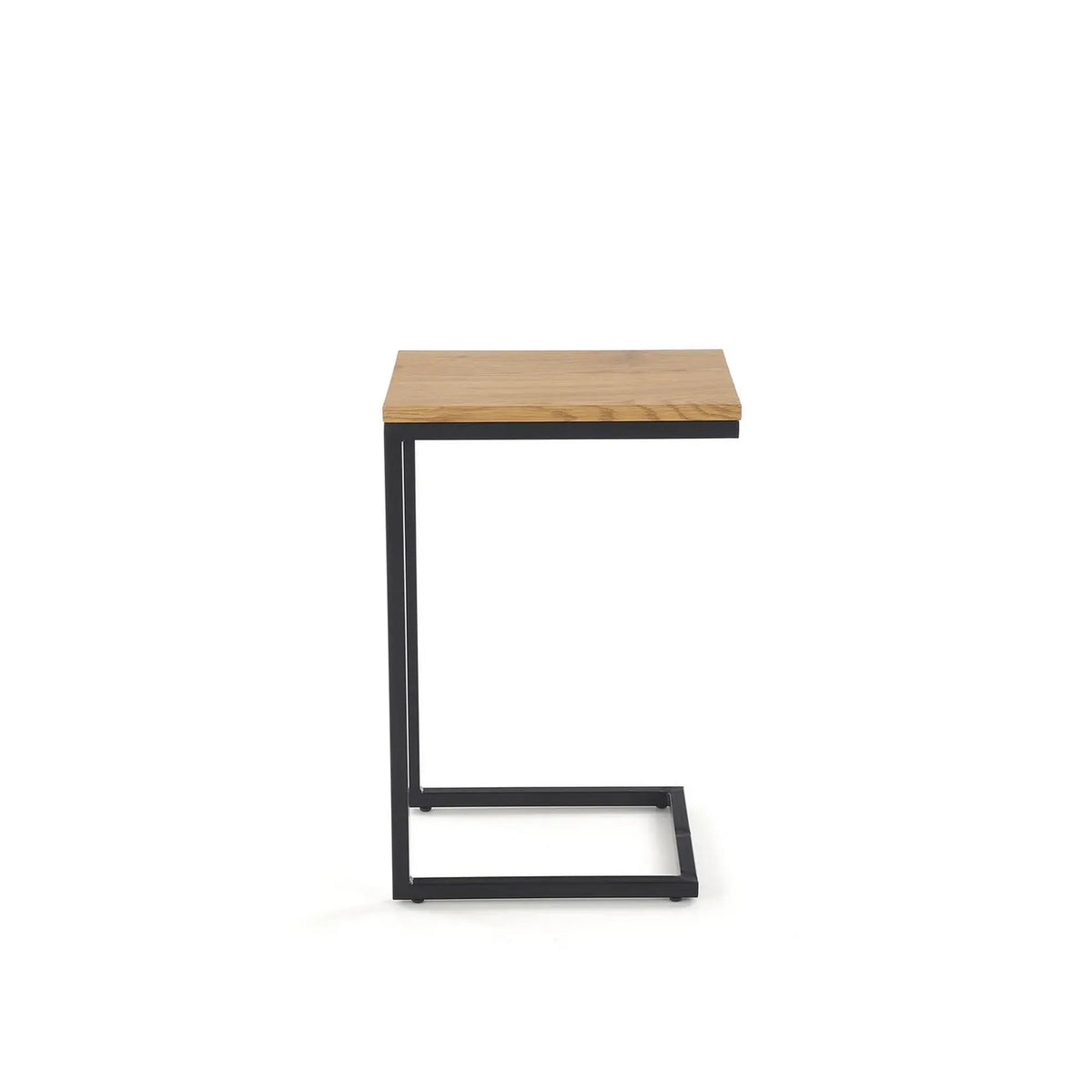 Masuta cafea NISA, negru/stejar auriu, 40x30x60 cm