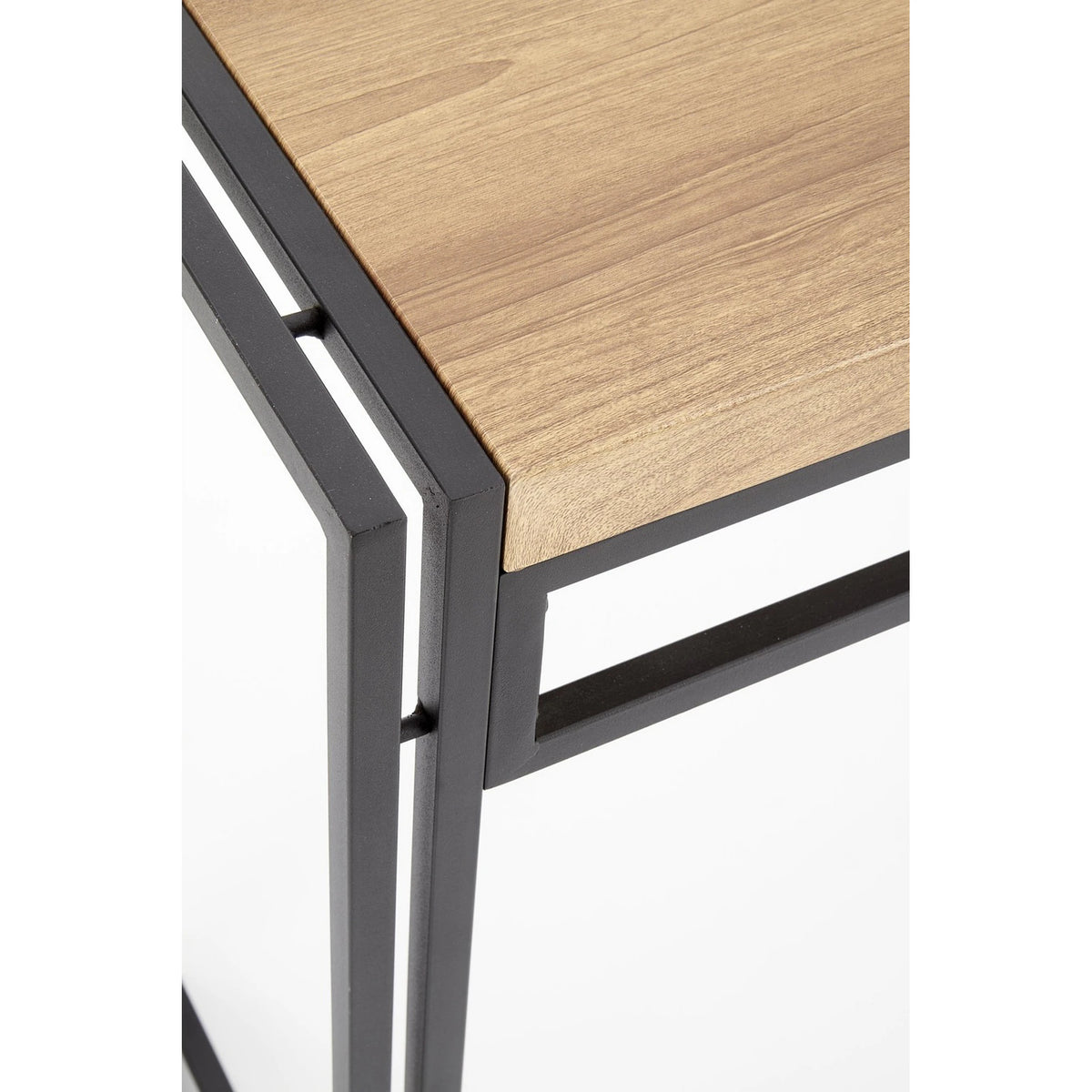 Consola BOLIVAR KN1, stejar auriu/negru, 90x35x76 cm