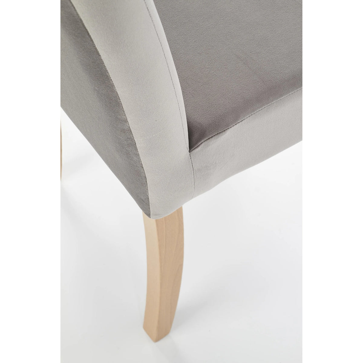 Scaun CLARION, gri/stejar auriu, stofa/lemn de fag, 42X58X97 cm