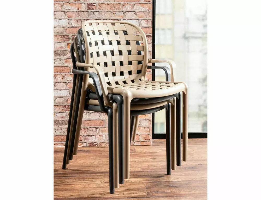 Scaun STRIP, bej, polipropilena, 46x42x83 cm