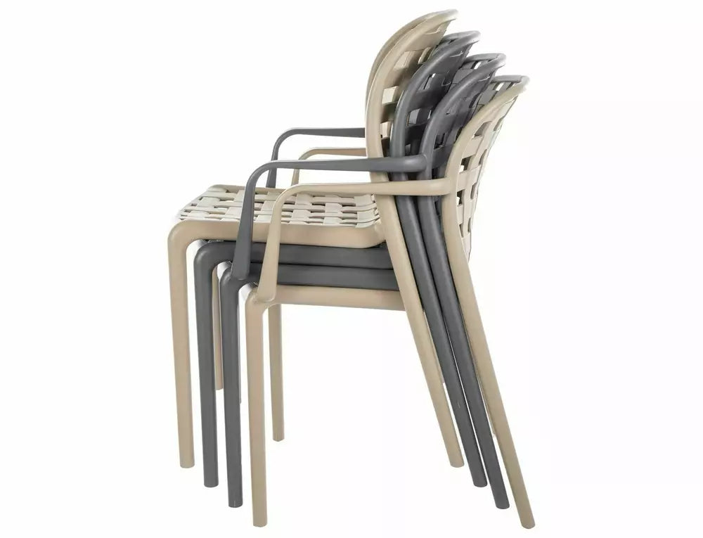 Scaun STRIP, bej, polipropilena, 46x42x83 cm