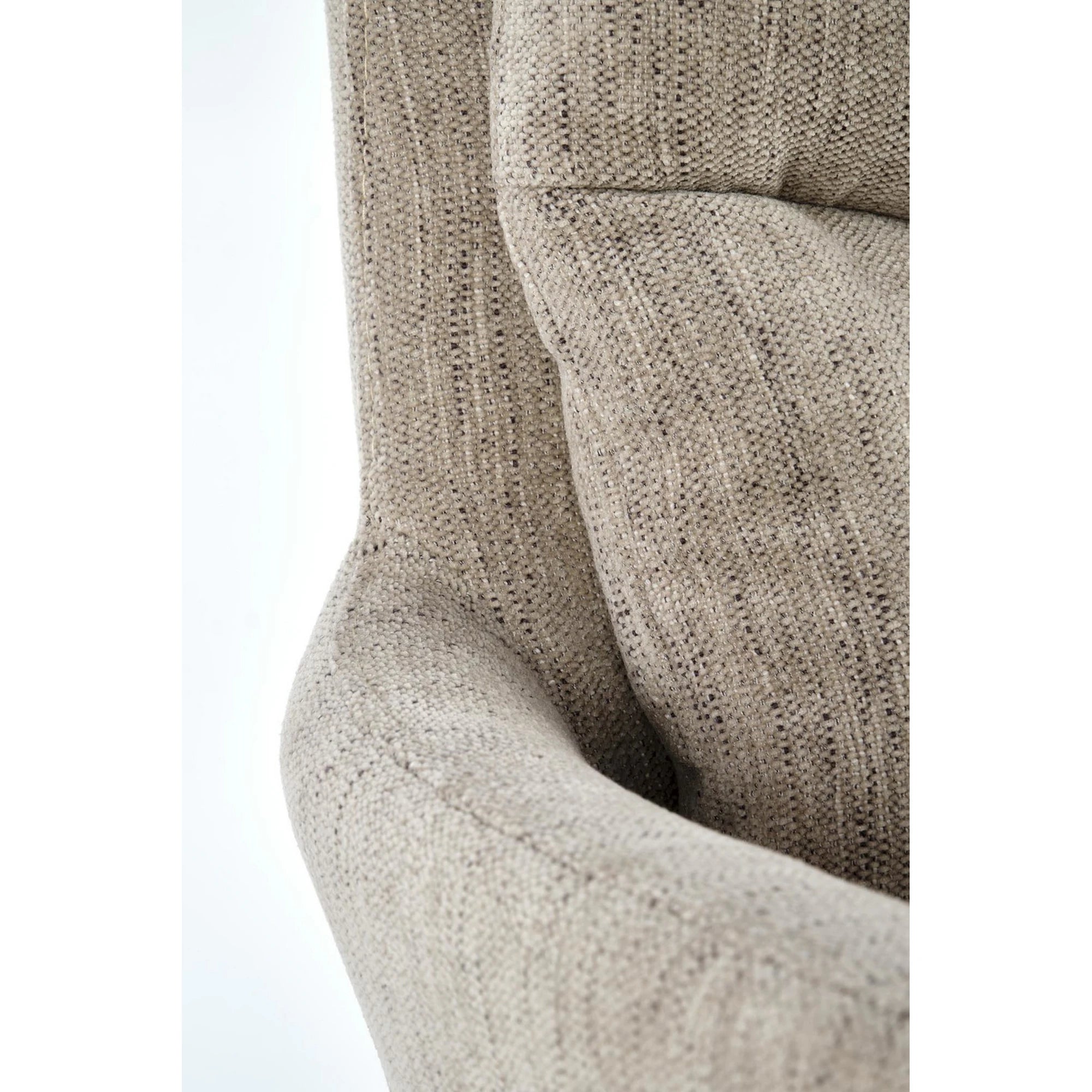 Scaun rotativ K495, bej/negru, stofa clasica/metal, 60x65x87 cm