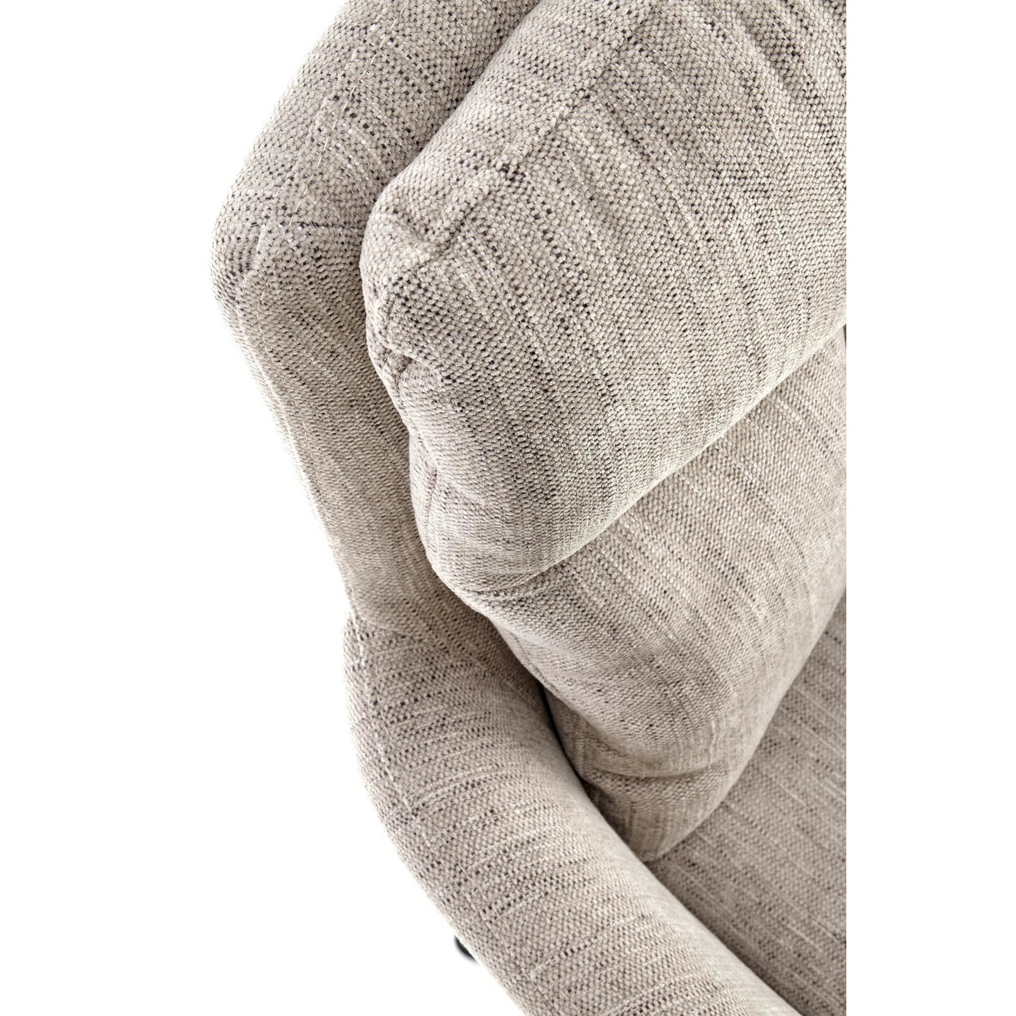 Scaun rotativ K495, bej/negru, stofa clasica/metal, 60x65x87 cm