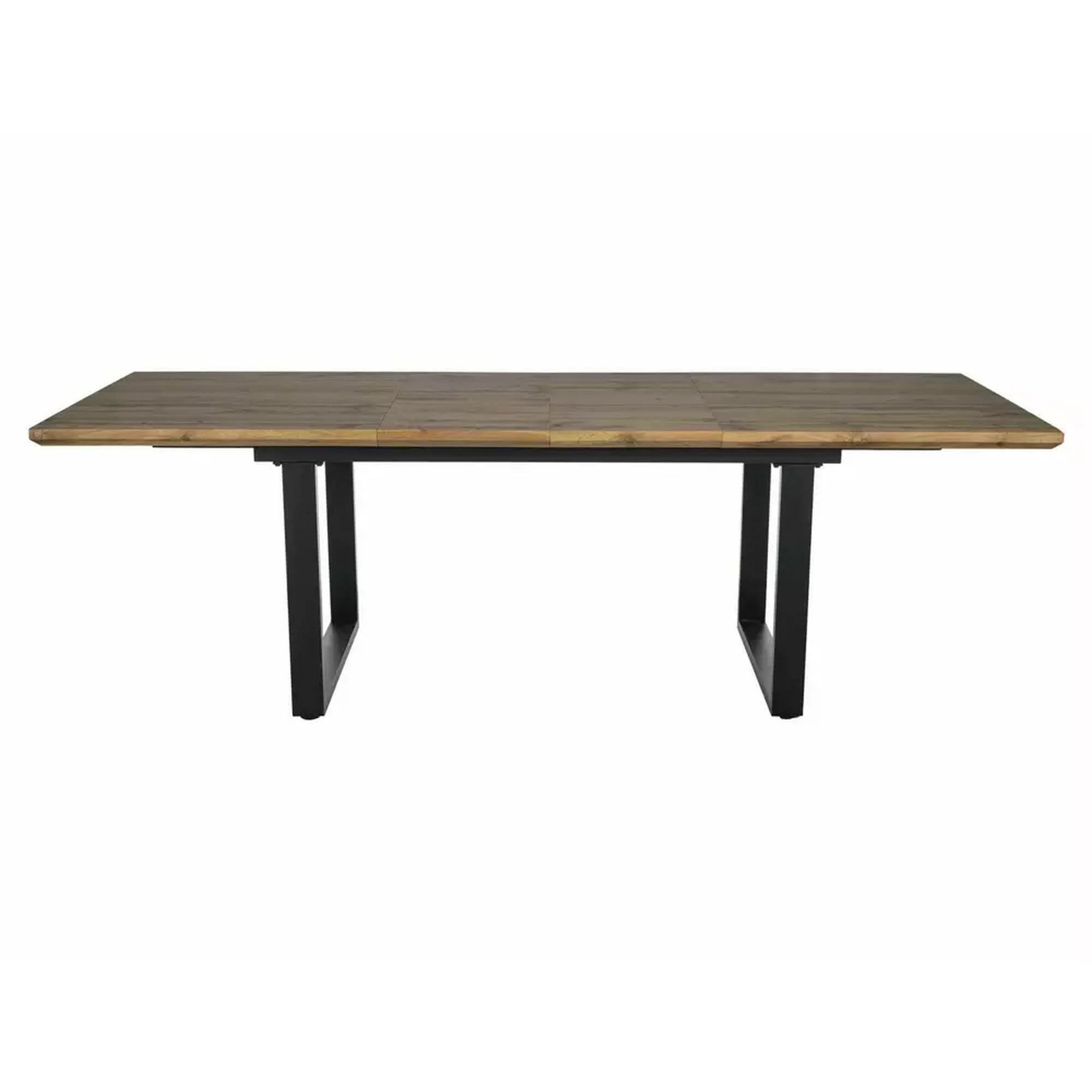 Masa extensibila UMBERTO II, stejar/negru, 160/240x90x76 cm