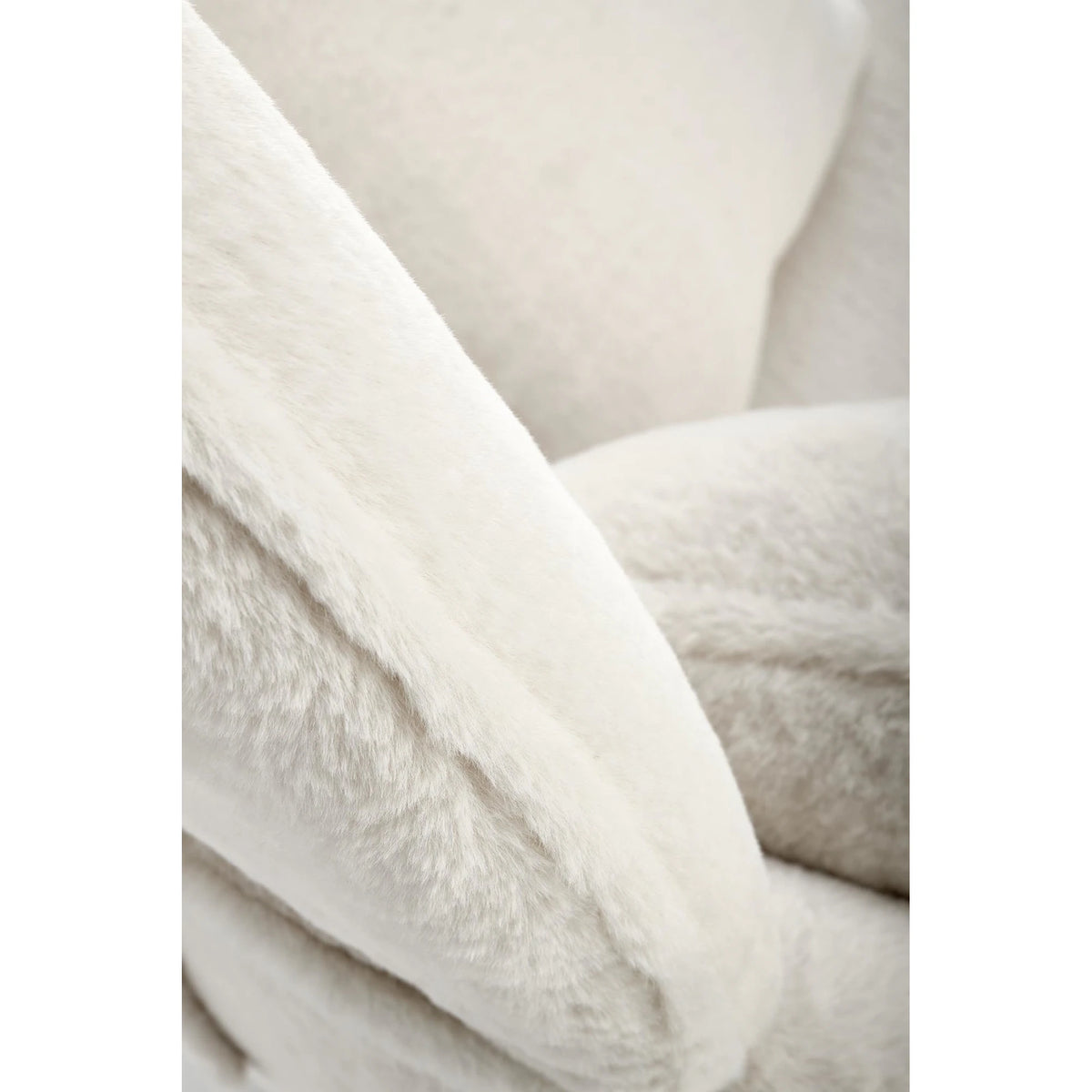 Scaun de relaxare modern MERRY, crem, stofa/otel, 80x90x95 cm