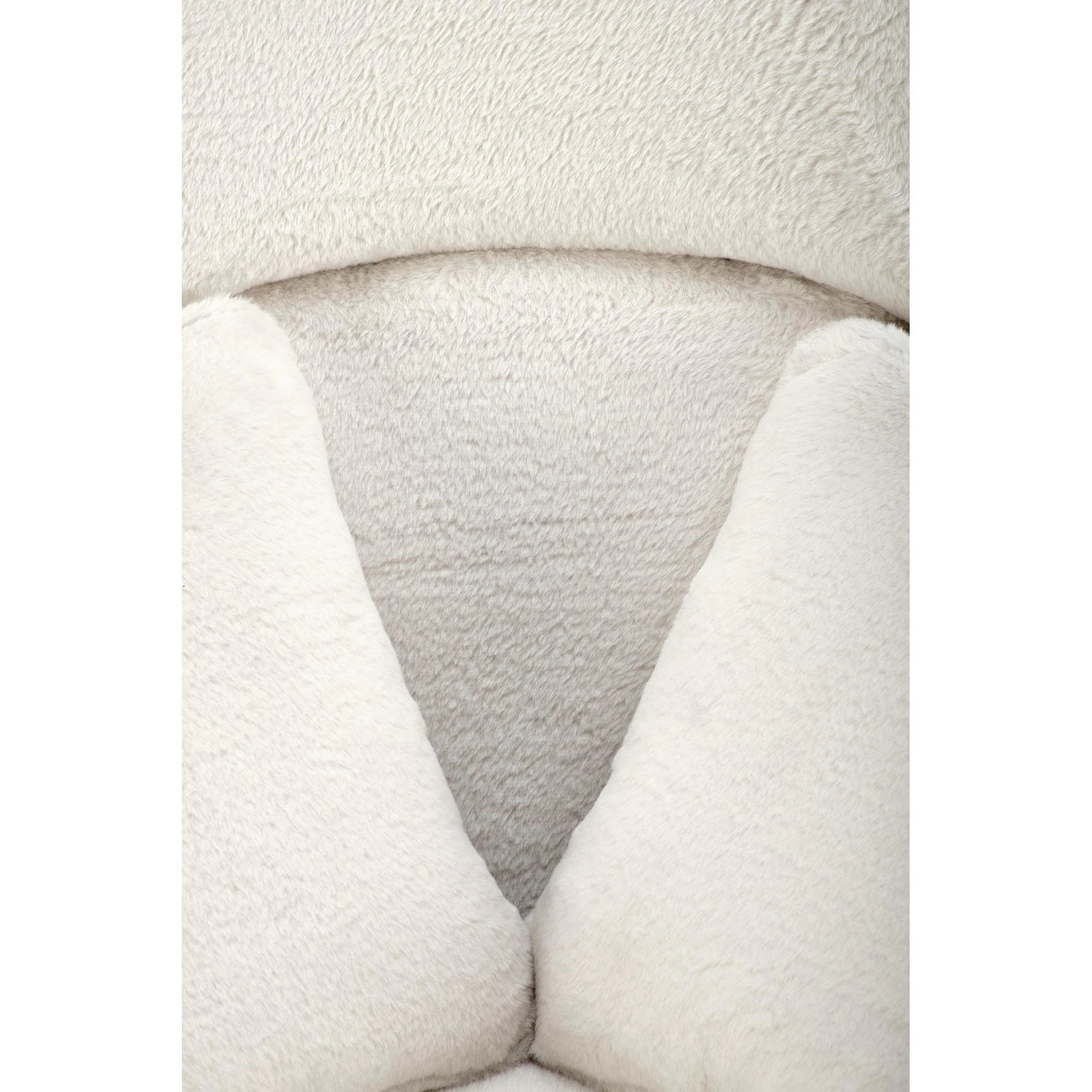 Scaun de relaxare modern MERRY, crem, stofa/otel, 80x90x95 cm