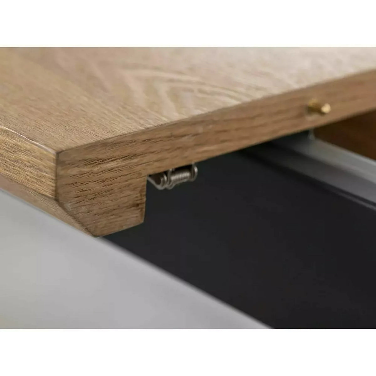 Masa extensibila LOGAN, stejar/negru, 160/200x90x76 cm