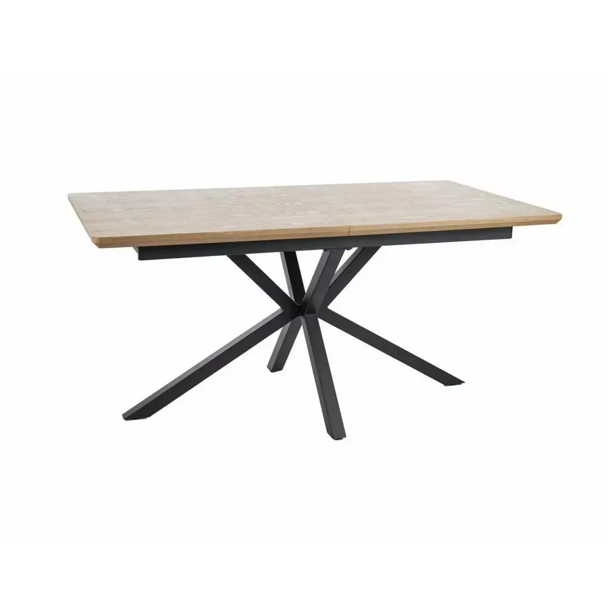 Masa extensibila LOGAN, stejar/negru, 160/200x90x76 cm