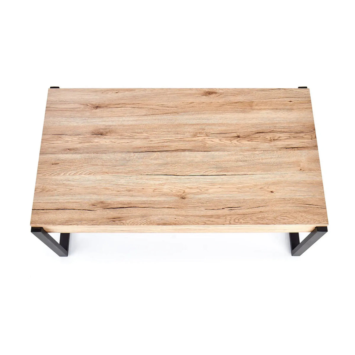 Masuta cafea CAPRI, stejar San Remo/negru, 110x64x42 cm