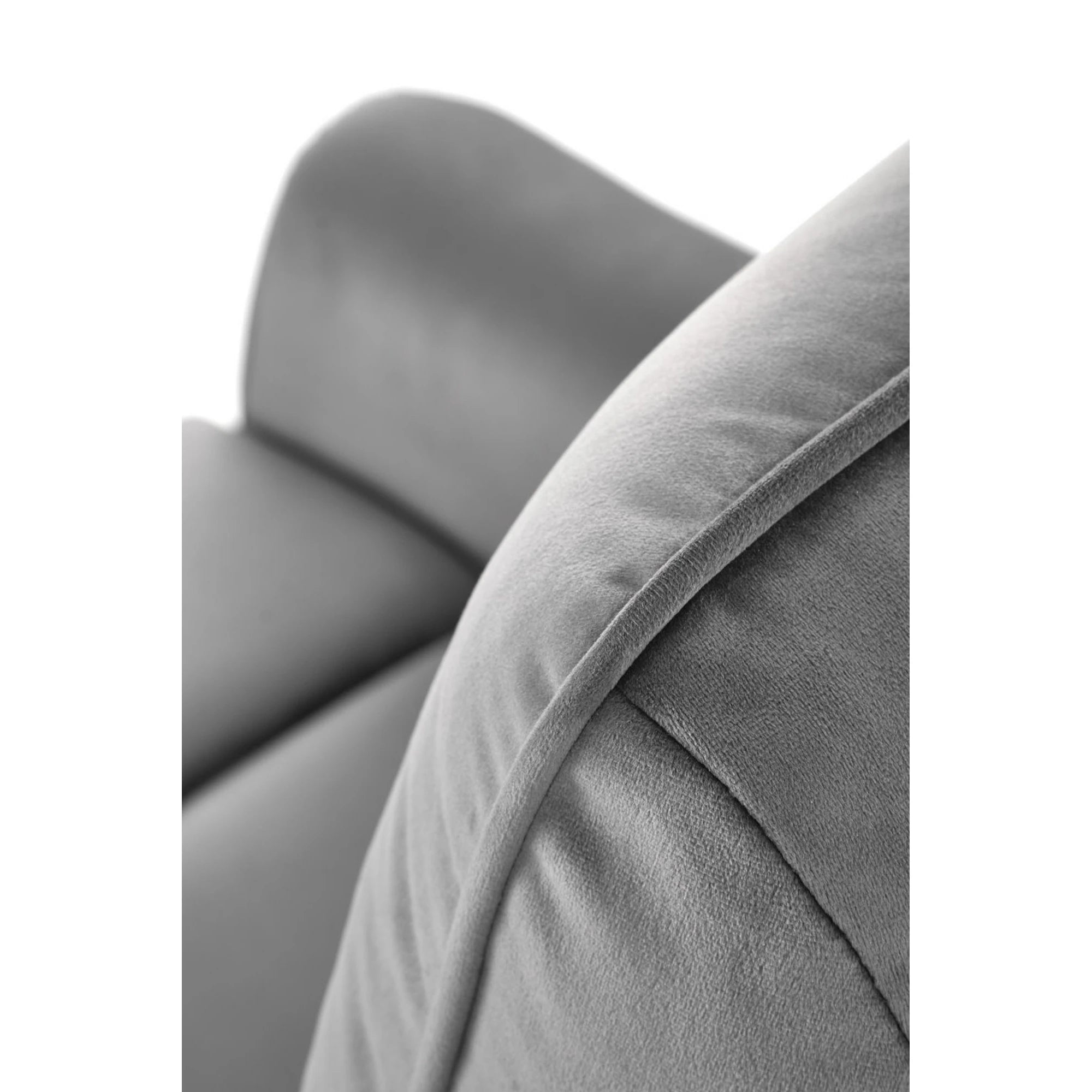 Fotoliu rabatabil SEMIR, gri/negru, stofa catifelata/metal, 80x90/170x92/108 cm