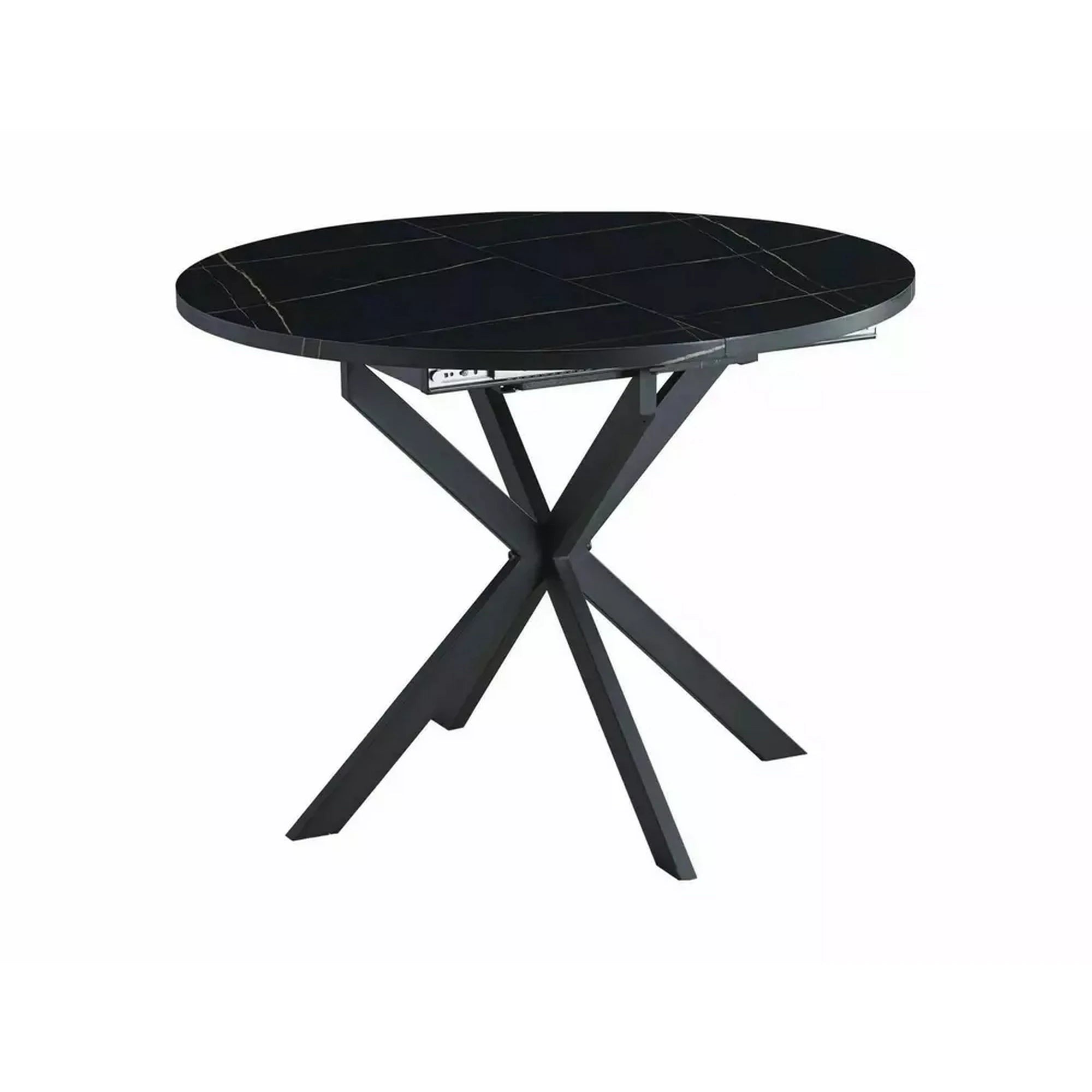 Masa extensibila GASTON, negru, 100/135x100x75 cm