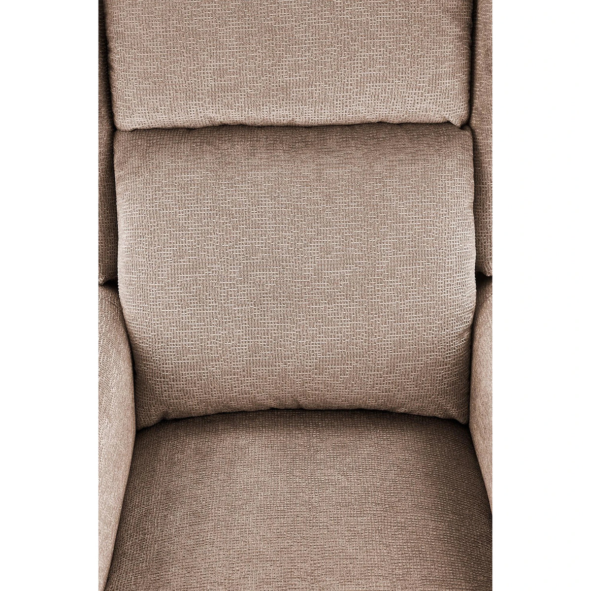Fotoliu AGUSTIN, bej/maro, stofa/lemn, 75x92/160x83/107 cm