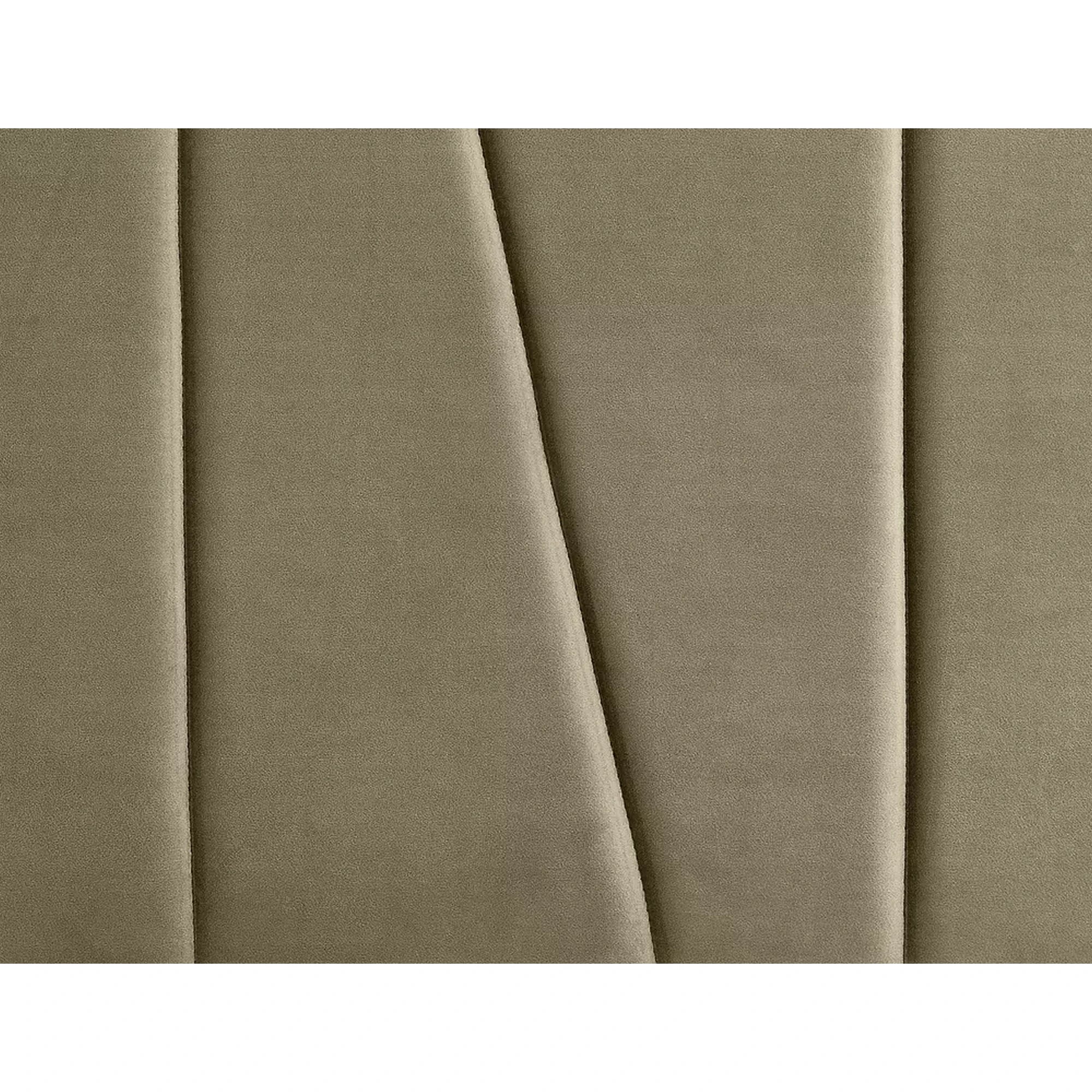 Pat SAVANA 140x200, stofa catifelata bej - Bluvel 28, cu somiera