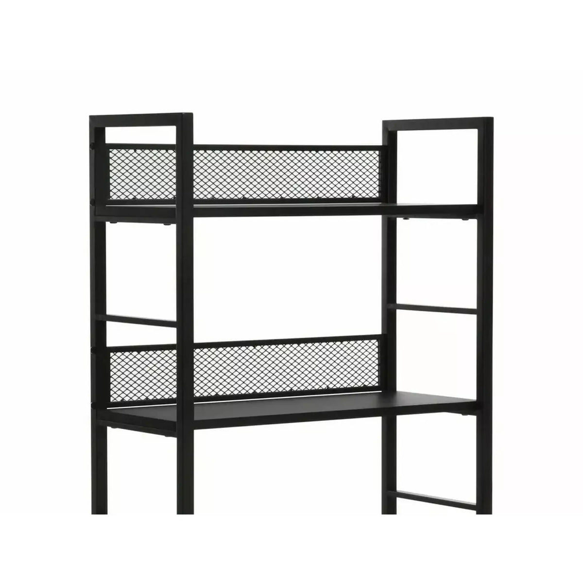Etajera RAW R6, negru, PAL laminat/metal, 60x28x187 cm