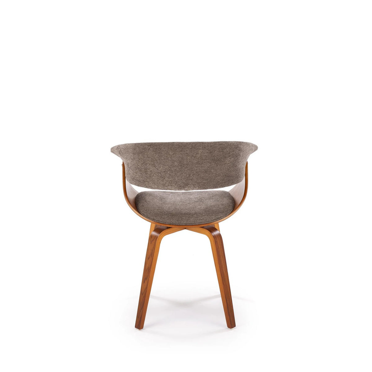 Scaun K545, gri/nuc, stofa clasica/placaj, 63x53x83 cm