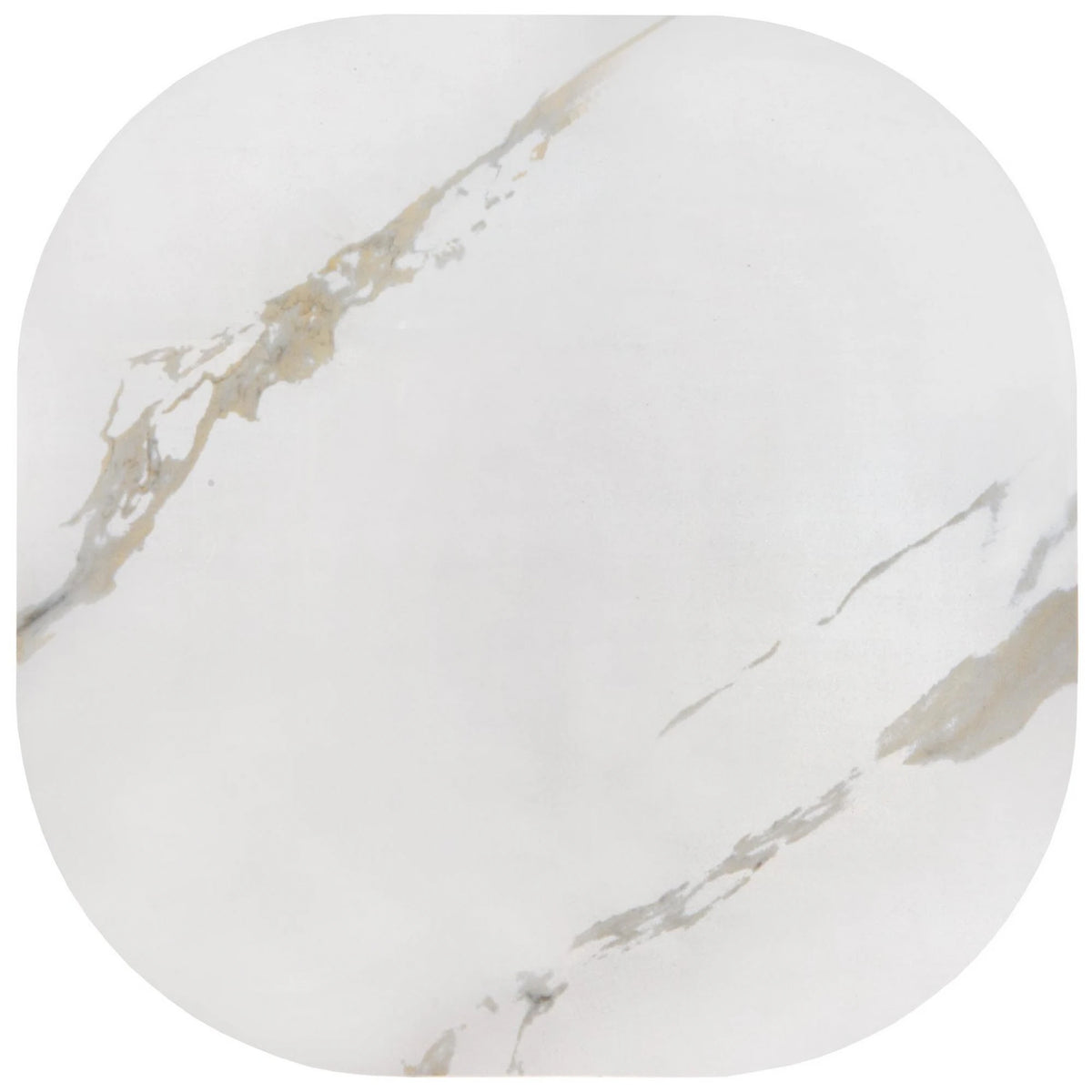 Masuta BORNA S, alb/negru, ceramica/metal, 50x50x50 cm