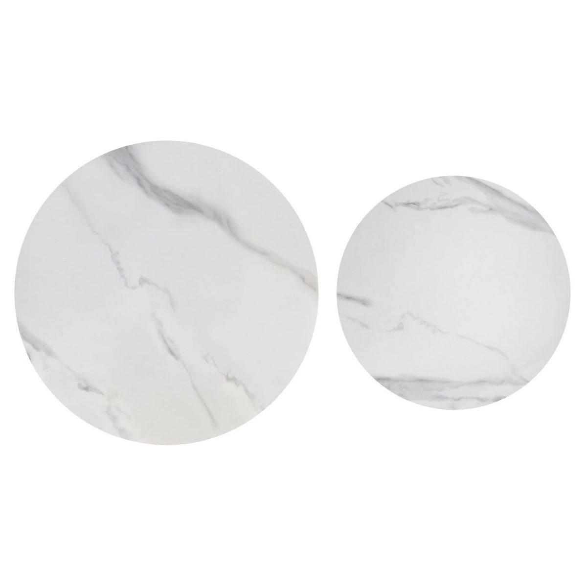 Masuta ACUNA S, alb/negru, ceramica/metal, 50x50x50 cm