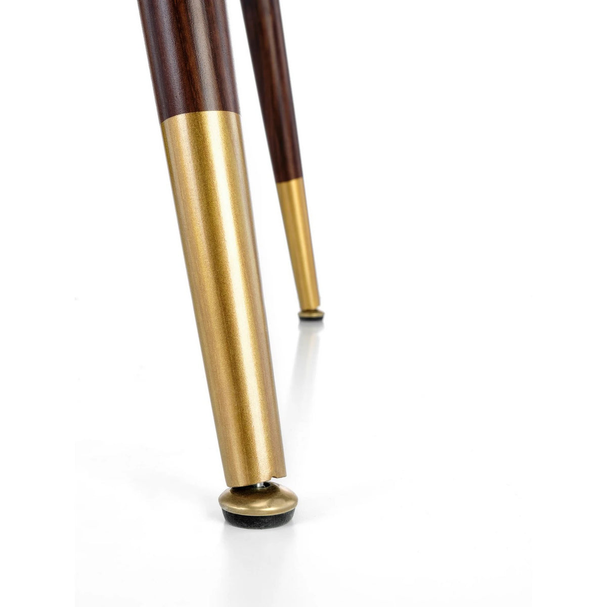 Masa DOMENICO, nuc/auriu, 110x110x76 cm