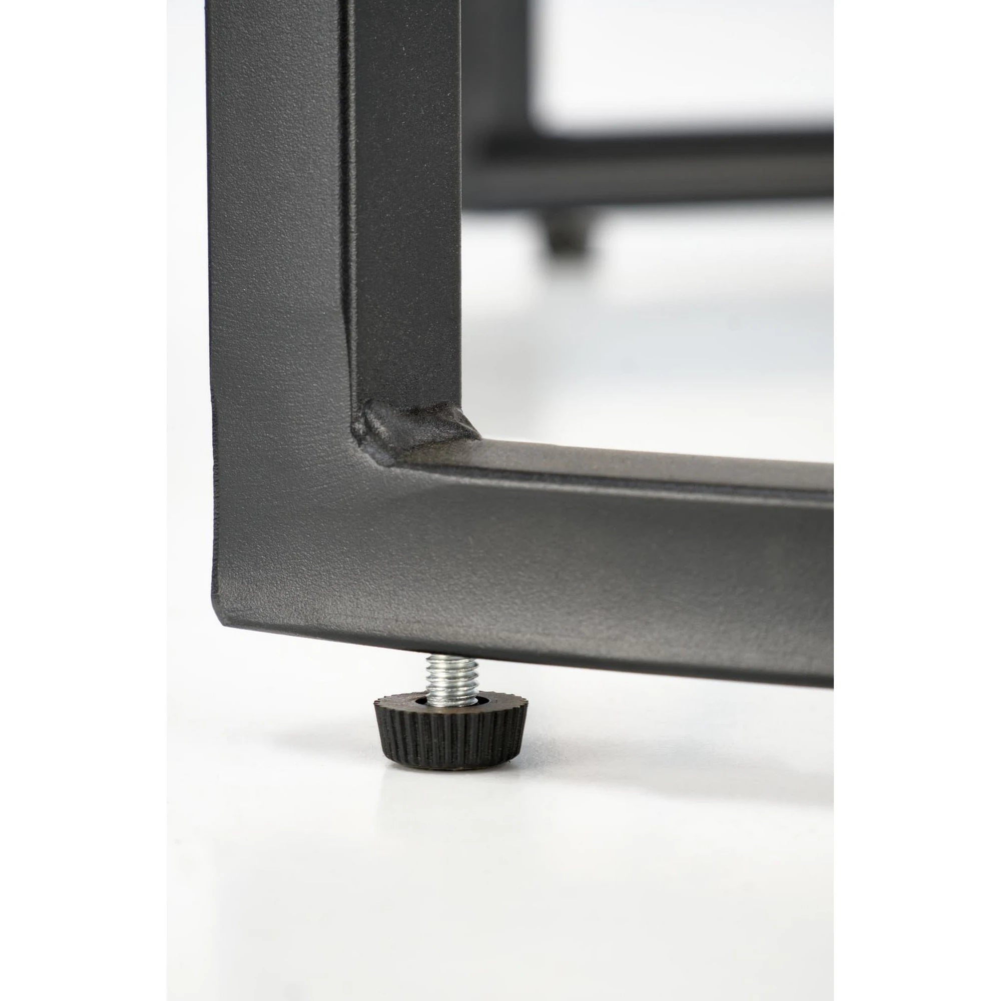 Set 2 masute ALEXANDRA, negru, ceramica/metal, 70x47/50x41 cm