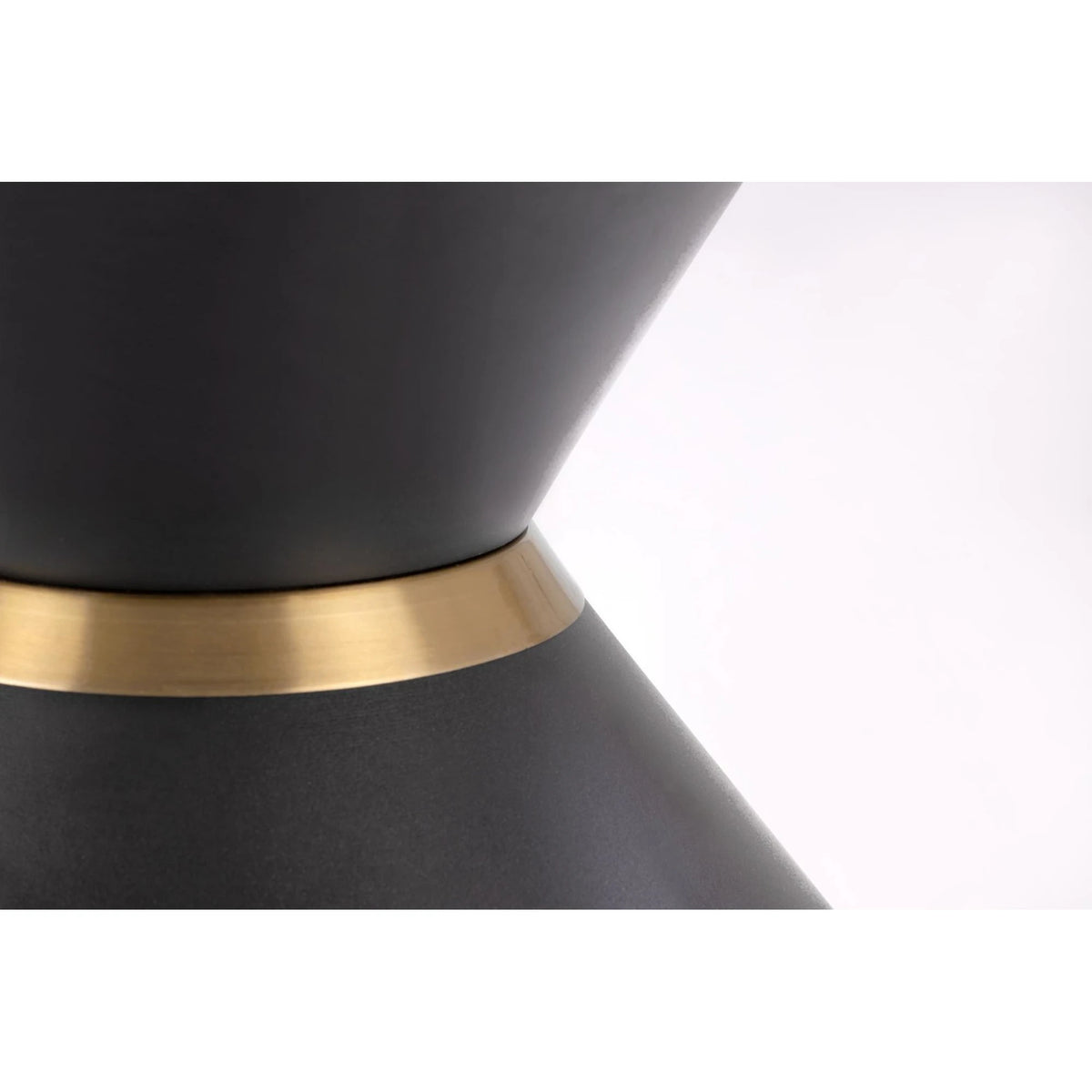 Masuta cafea blat marmura GORETTI, alb/negru/auriu, otel, 80x80x42 cm