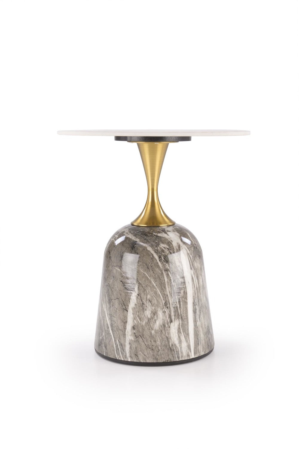 Masuta ROSA, alb/gri, ceramica/metal, 50x50x59 cm
