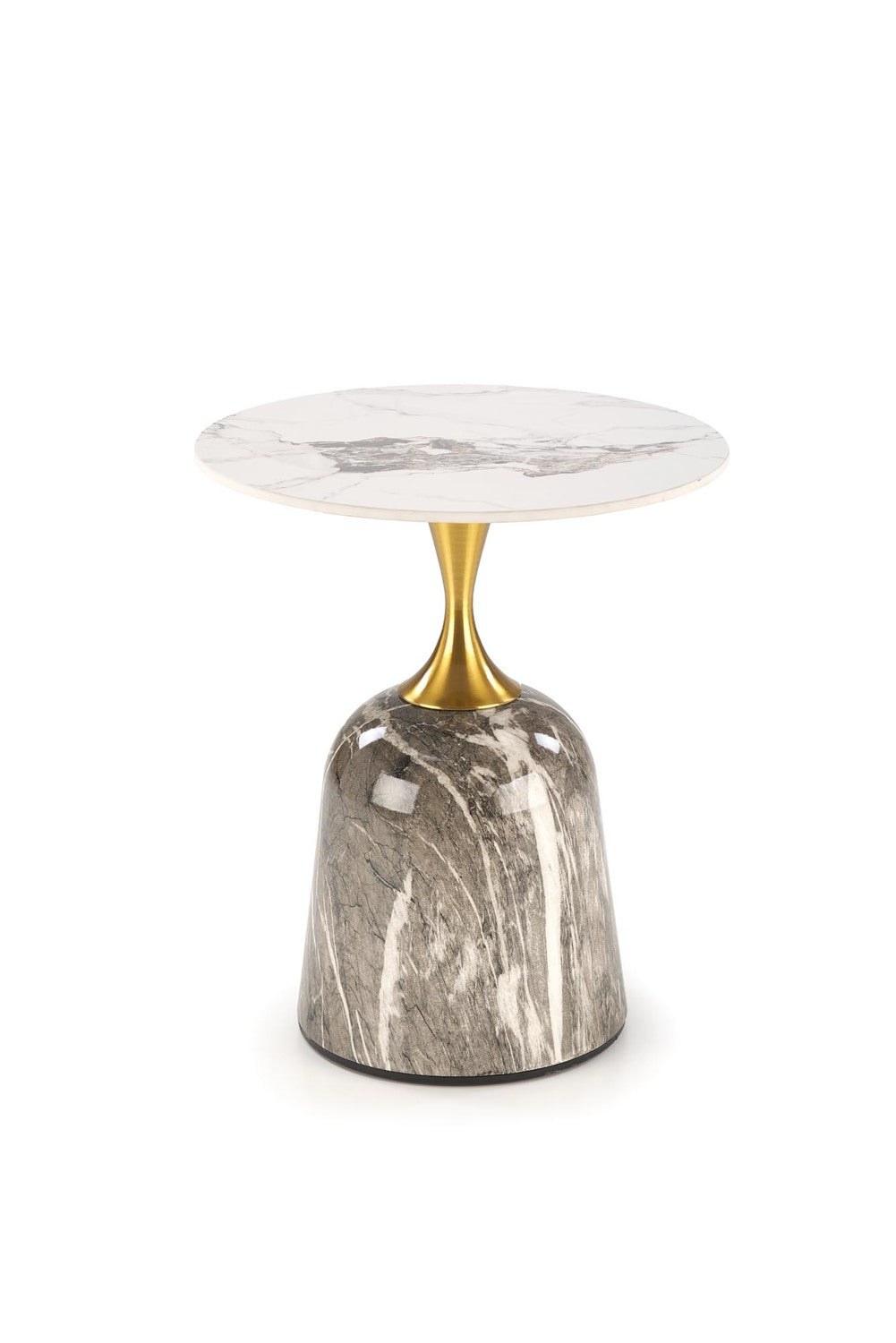 Masuta ROSA, alb/gri, ceramica/metal, 50x50x59 cm
