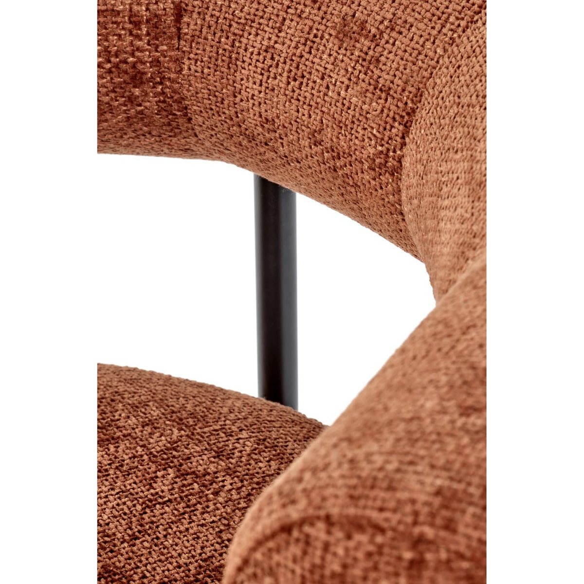 Fotoliu HAZARD, stofa clasica scortisoara - Haga 44, 90x82x72 cm