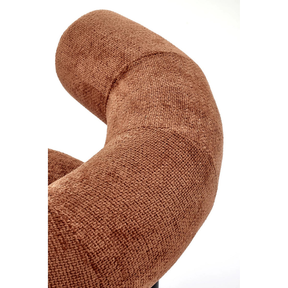 Fotoliu HAZARD, stofa clasica scortisoara - Haga 44, 90x82x72 cm