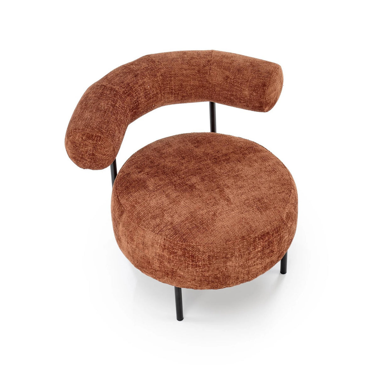 Fotoliu HAZARD, stofa clasica scortisoara - Haga 44, 90x82x72 cm