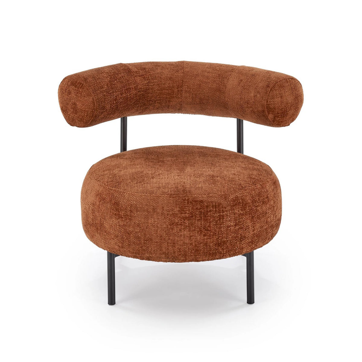 Fotoliu HAZARD, stofa clasica scortisoara - Haga 44, 90x82x72 cm