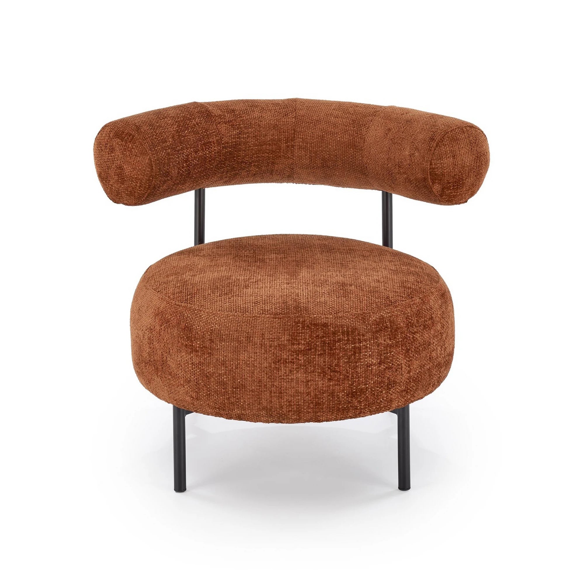 Fotoliu HAZARD, stofa clasica scortisoara - Haga 44, 90x82x72 cm