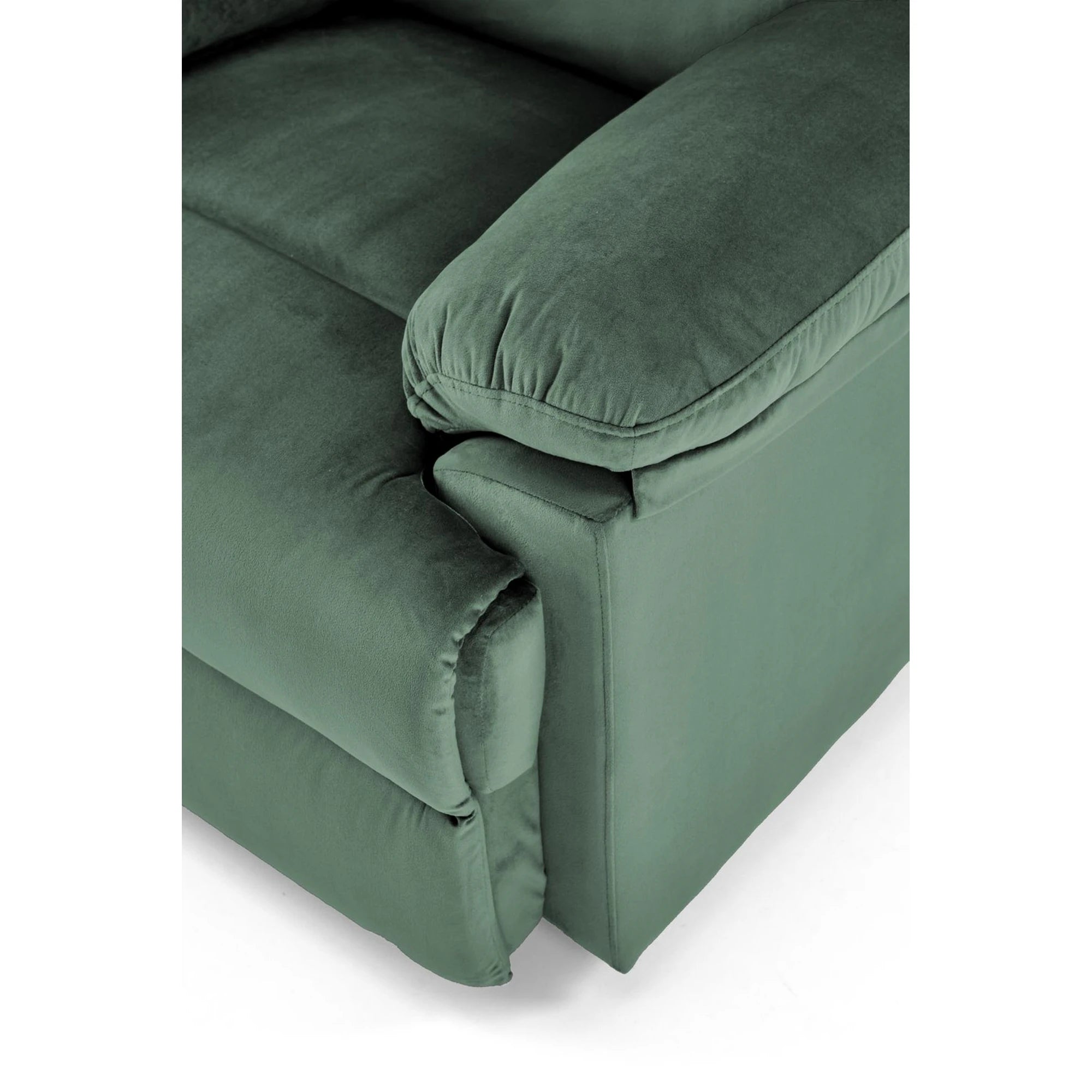 Fotoliu rabatabil DRAGER, verde inchis/negru, stofa catifelata/metal, 88x90/160x105 cm