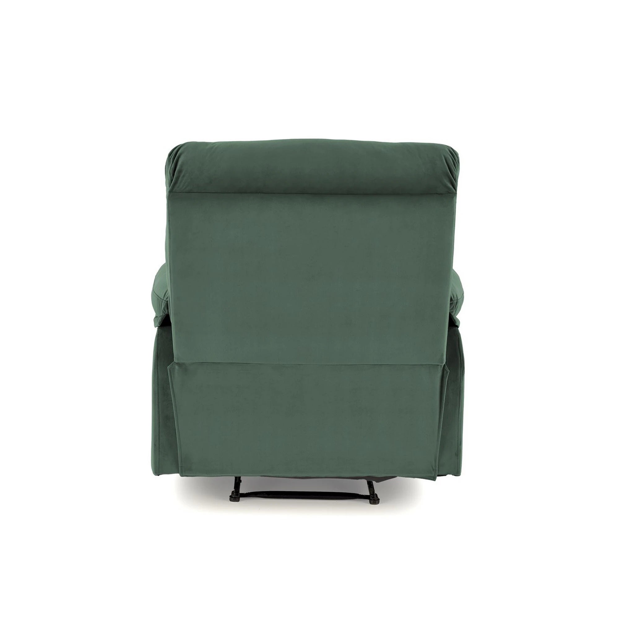 Fotoliu rabatabil DRAGER, verde inchis/negru, stofa catifelata/metal, 88x90/160x105 cm