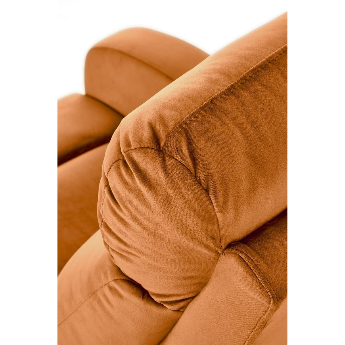 Fotoliu rabatabil WONDER, stofa catifelata scortisoara - Bluvel 4215, 75x95/140x90/98 cm