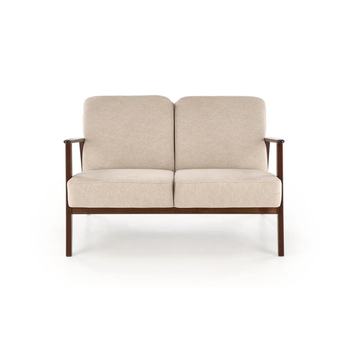 Canapea MILANO 2S, stofa catifelata bej - Castel 15, 120x77x77 cm