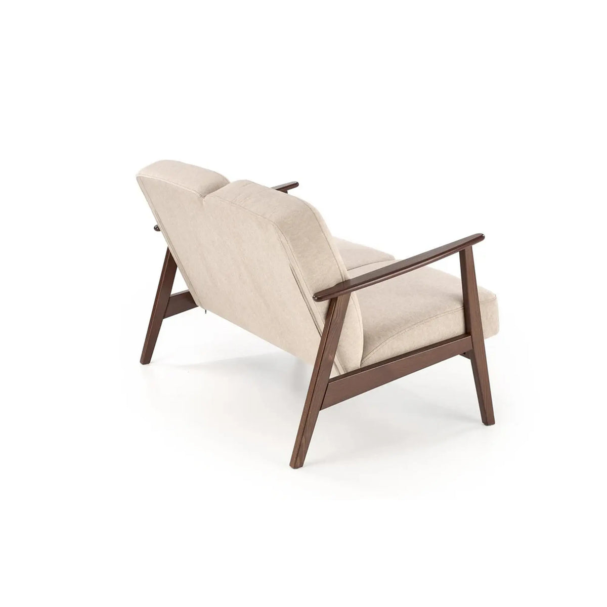 Canapea MILANO 2S, stofa catifelata bej - Castel 15, 120x77x77 cm