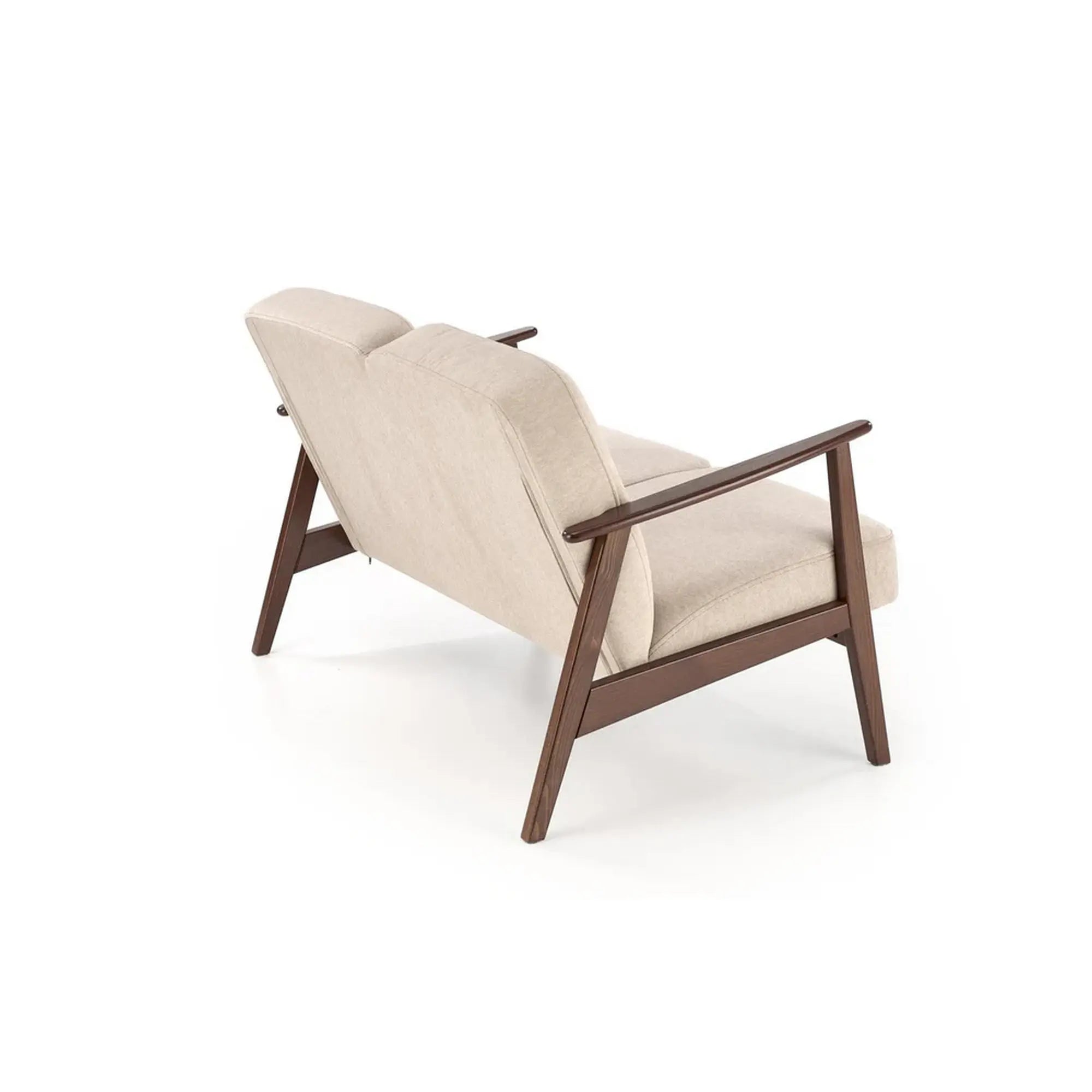 Canapea MILANO 2S, stofa catifelata bej - Castel 15, 120x77x77 cm