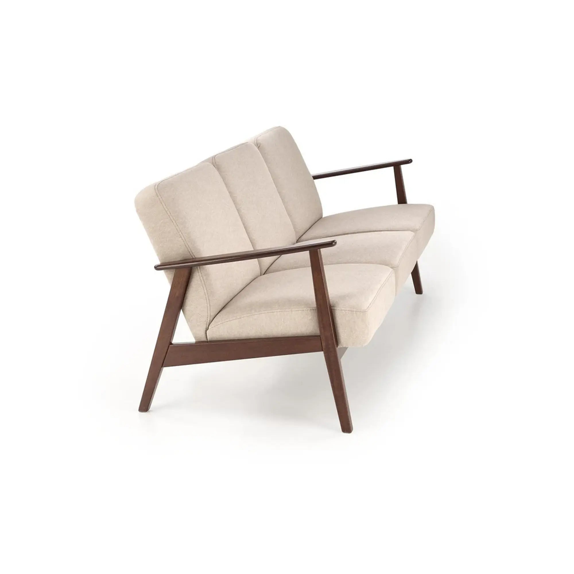 Canapea MILANO 3S, stofa catifelata bej - Castel 15, 175x77x77 cm