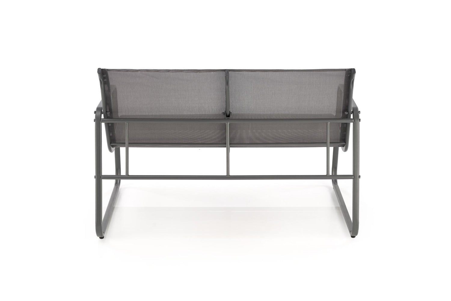 Set gradina CONOR, gri, plasa/sticla/metal, cu masuta, 2 scaune si canapea