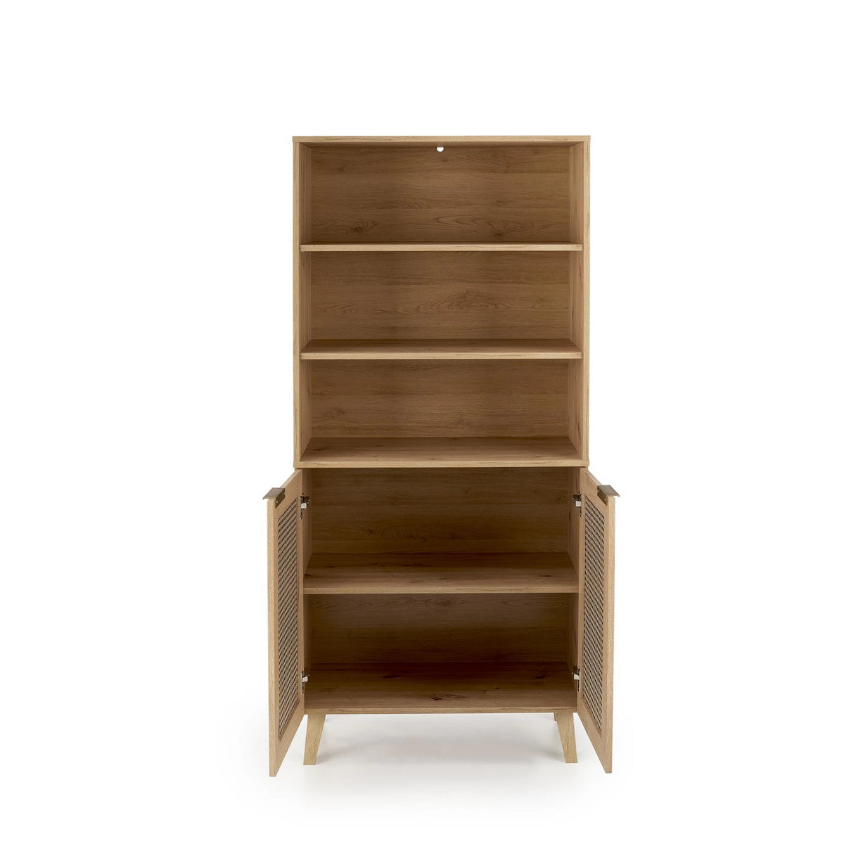 Biblioteca BORNEO, stejar artisan, PAL laminat, 80x40x173 cm