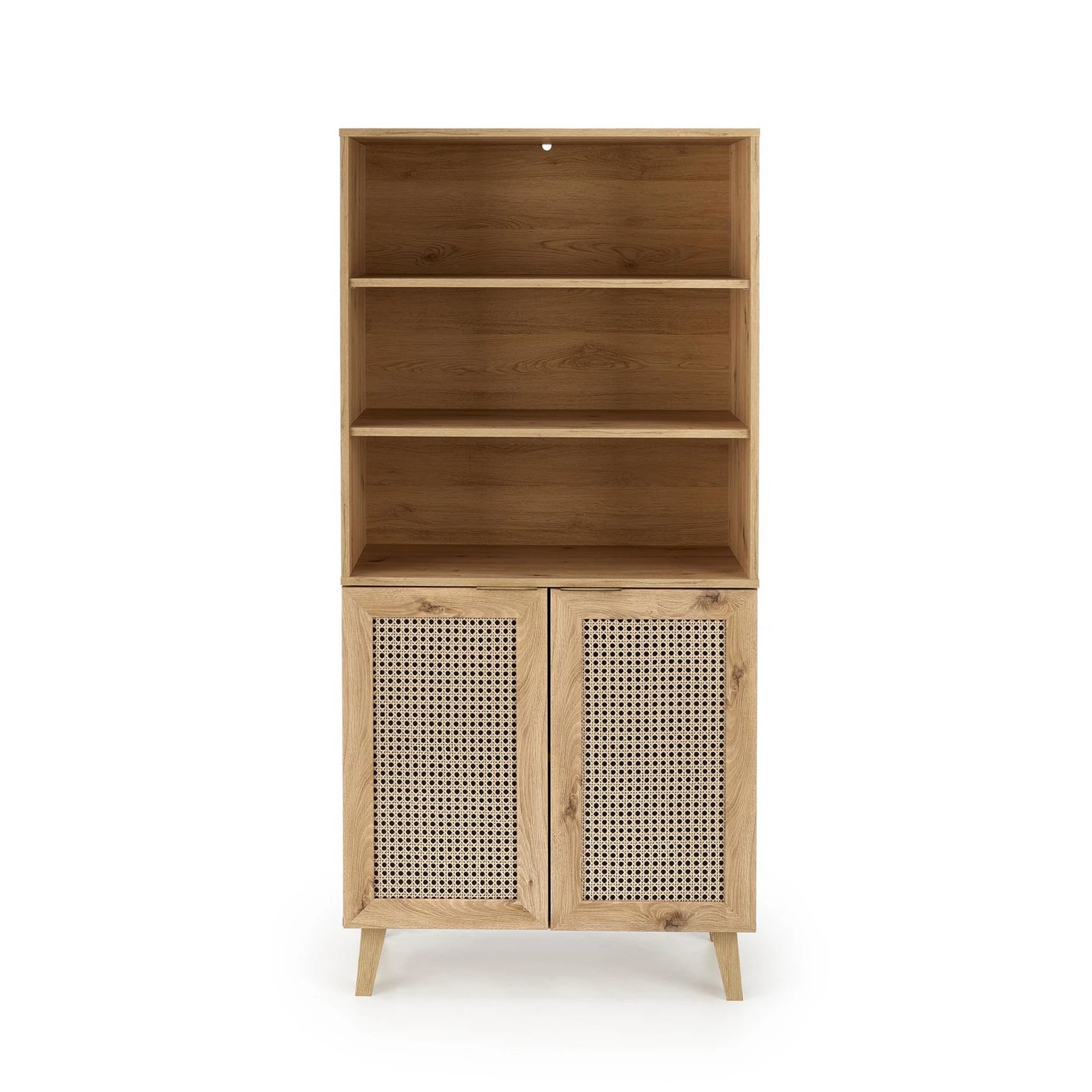 Biblioteca BORNEO, stejar artisan, PAL laminat, 80x40x173 cm