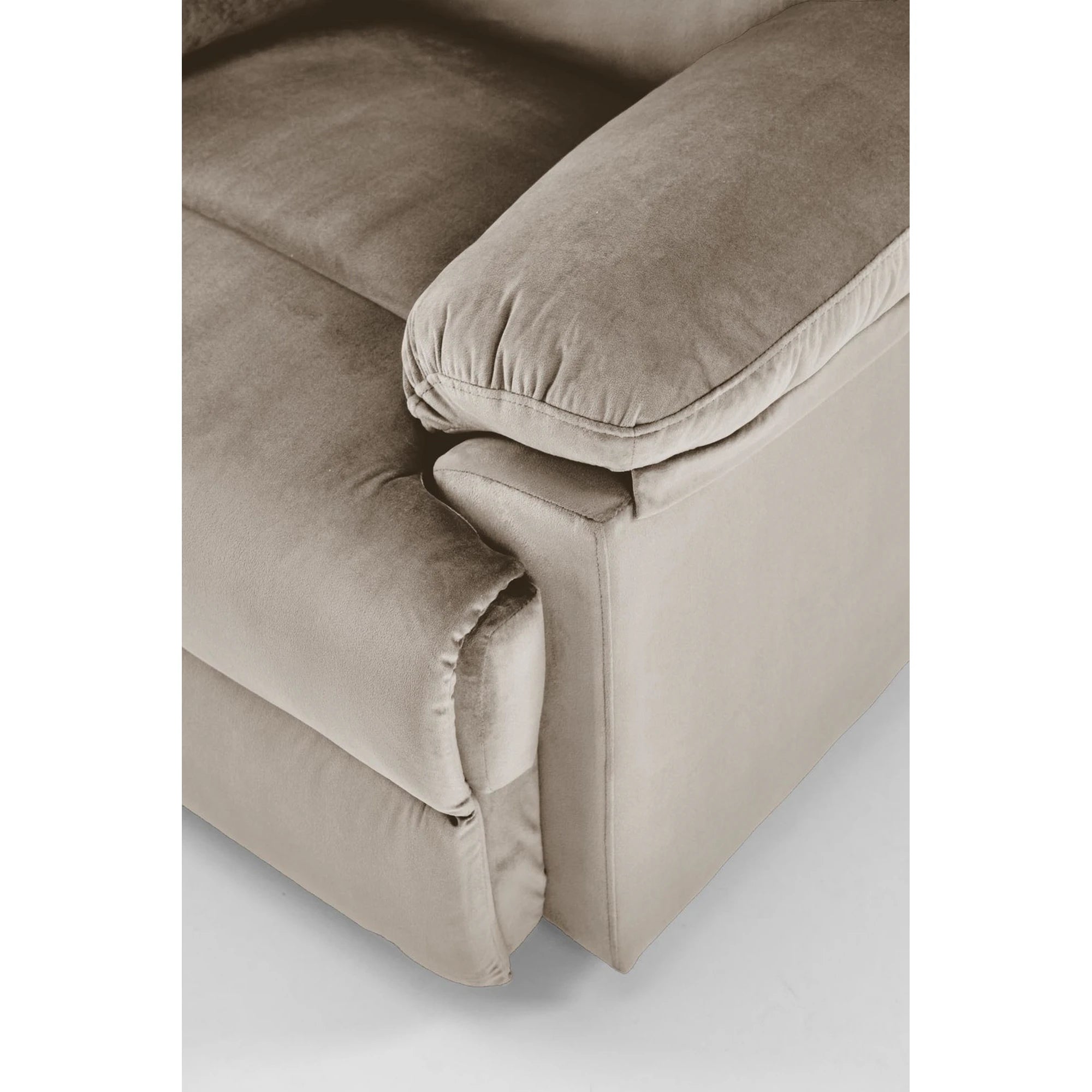 Fotoliu cu recliner DRAGER, bej/negru, stofa catifelata/metal, 88x90/160x105 cm