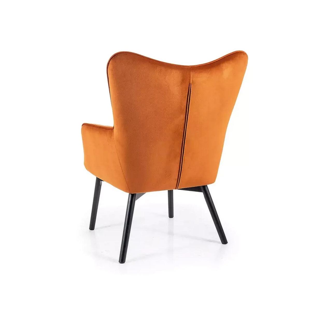Fotoliu CARMEN, stofa catifelata caramiziu - Bluvel 4215, 72x75x99 cm