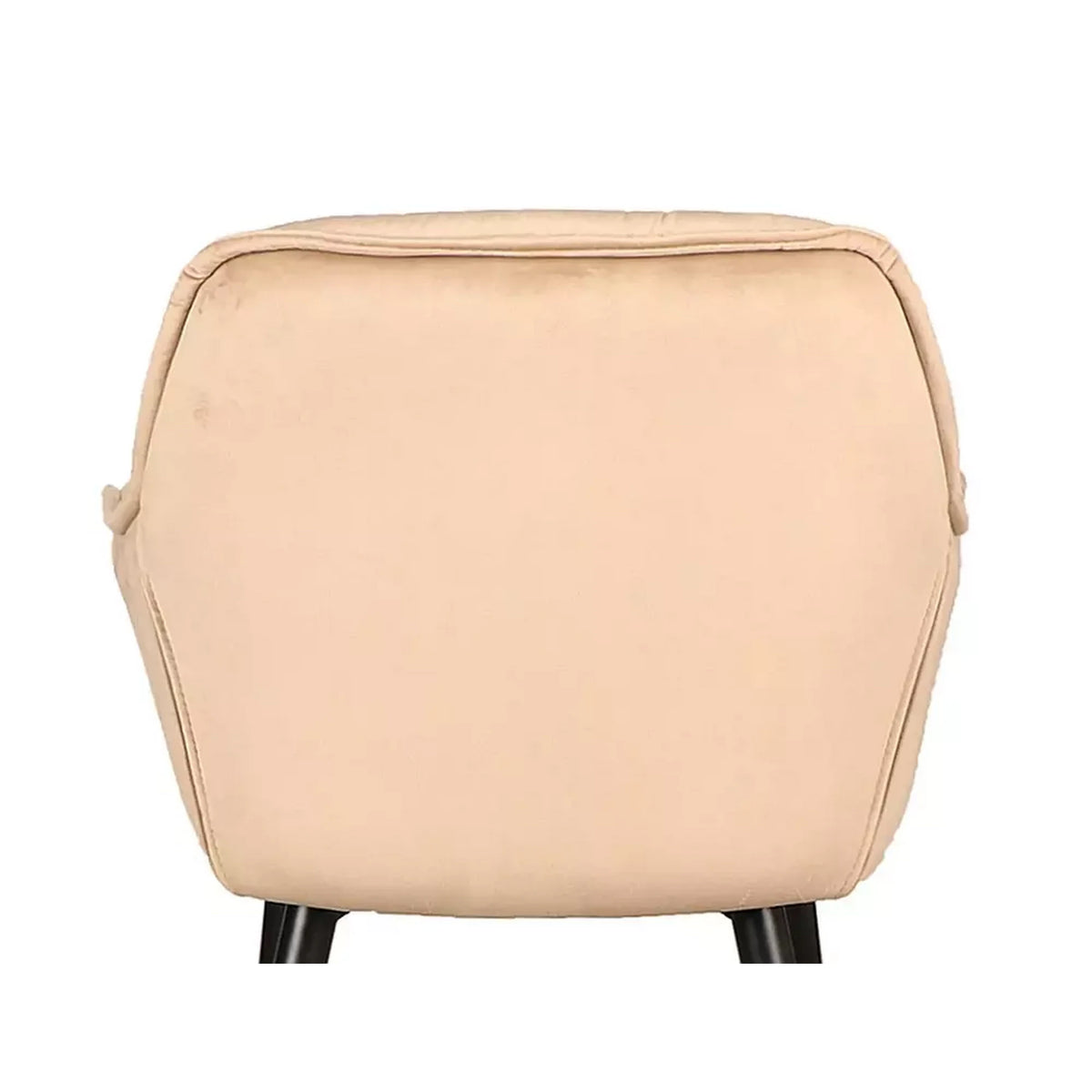 Scaun bar living CHERRY H-2, bej - Bluvel 28/negru mat, stofa catifelata/metal, 56x40x87 cm