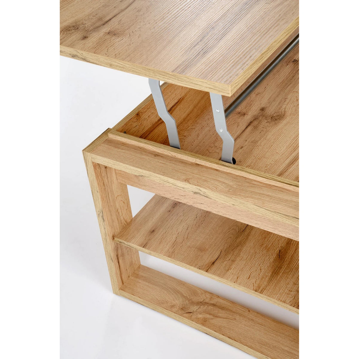 Masuta cafea BETTY, stejar artisan, PAL laminat, 120x65/92x50/72 cm